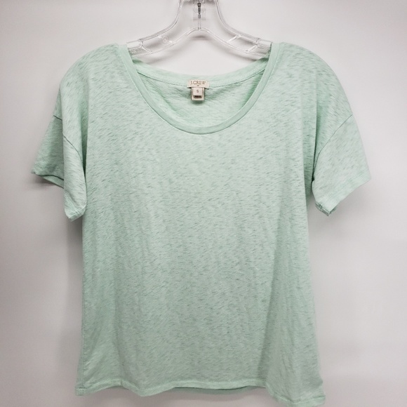 J. Crew Tops - J.Crew Short Sleeve Painter T-shirt Mint Relax Fit Color Size Small